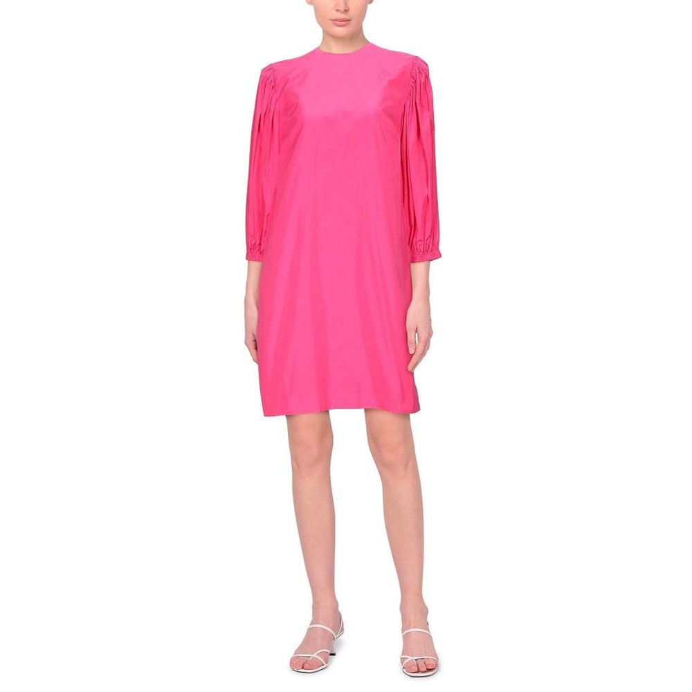 MSGM NWT Fuchsia Gathered Shell Mini Dress size EU 42/ US 10